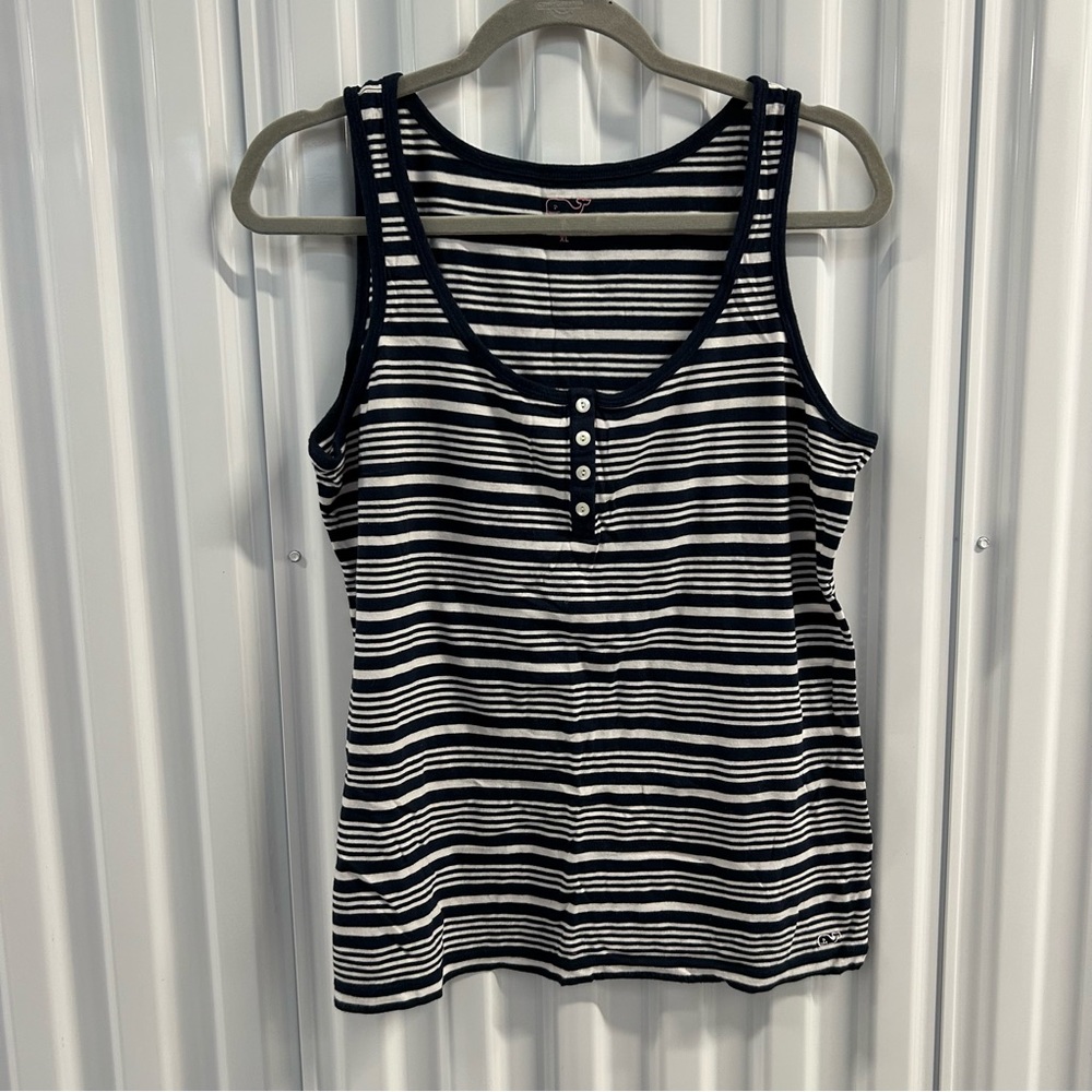 VINEYARD VINES Blue Striped Tan Size XL